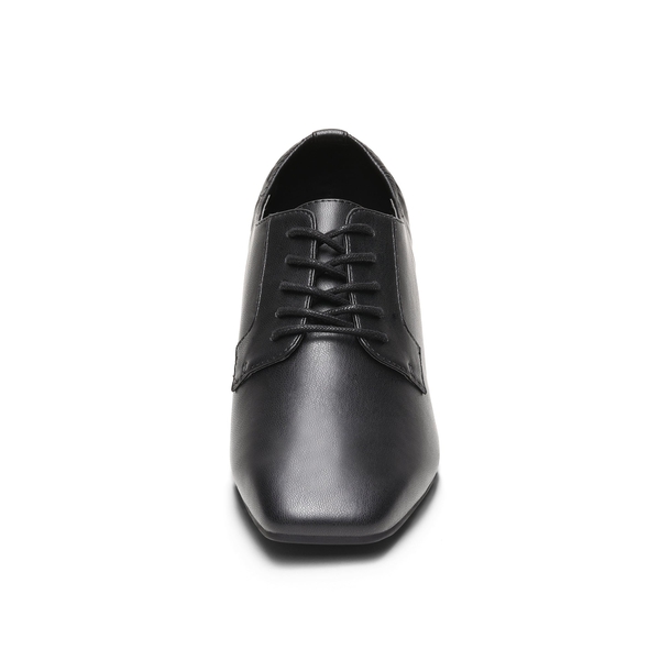 Vintage Dress Oxfords Shoes - BLACK PU - 3